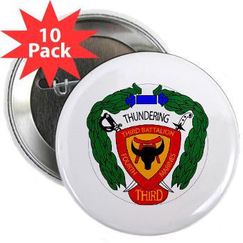 3B4M - M01 - 01 - 3rd Battalion 4th Marines - 2.25" Button (10 pack) - Click Image to Close
